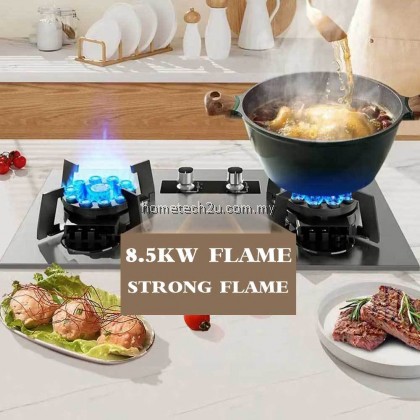 Dapur Gas Tanam Flexible Flip-Up Infrared Stainless Steel Built-in Hob with Safety Device (8.5kW) 煤气炉 Dapur Gas Tanam Flexible Flip-Up Infrared Stainless Steel Built-in Hob with Safety Device (8.5kW) 煤气炉