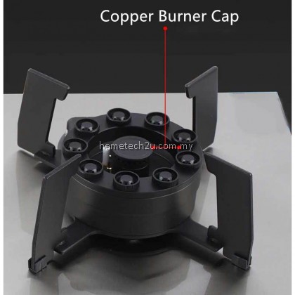 Dapur Gas Tanam Flexible Flip-Up Infrared Stainless Steel Built-in Hob with Safety Device (8.5kW) 煤气炉 Dapur Gas Tanam Flexible Flip-Up Infrared Stainless Steel Built-in Hob with Safety Device (8.5kW) 煤气炉