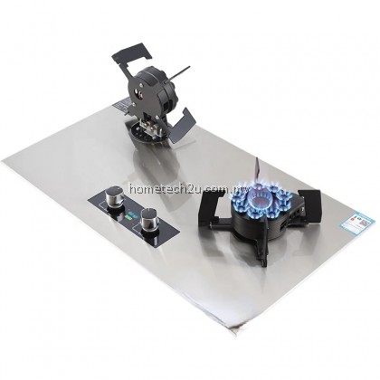 Dapur Gas Tanam Flexible Flip-Up Infrared Stainless Steel Built-in Hob with Safety Device (8.5kW) 煤气炉 Dapur Gas Tanam Flexible Flip-Up Infrared Stainless Steel Built-in Hob with Safety Device (8.5kW) 煤气炉
