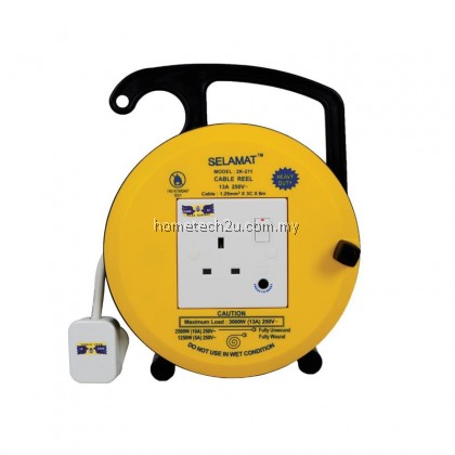SELAMAT Heavy Duty Extension Roller Cable Reel Plug Wire Heavy Duty Extension Bulat Extantion Cord SELAMAT Heavy Duty Extension Roller Cable Reel Plug Wire Heavy Duty Extension Bulat Extantion Cord