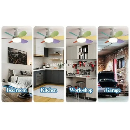 Ceiling Fans With Remote Control and 40W Light LED Lamp Fan E27 Converter Base Smart Silent Ceiling Fans For Bedroom Ceiling Fans With Remote Control and 40W Light LED Lamp Fan E27 Converter Base Smart Silent Ceiling Fans For Bedroom