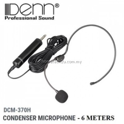 DENN DCM-370H Condensor Headset Microphone/ Clip Mic DCM-070