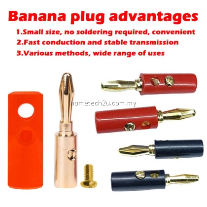 4mm Banana Male Plug + Female Socket Connector Screw Terminal Binding Post Audio Speaker Adapter Black Red Banana Pin 4mm Banana Male Plug + Female Socket Connector Screw Terminal Binding Post Audio Speaker Adapter Black Red Banana Pin