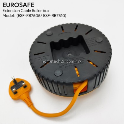 Eurosafe Cassette Extension Reel 5m/10m, Full Copper, 13A 240V, Overload Protection, Durable, Easy Wind, Impact-Resistan Eurosafe Cassette Extension Reel 5m/10m, Full Copper, 13A 240V, Overload Protection, Durable, Easy Wind, Impact-Resistan