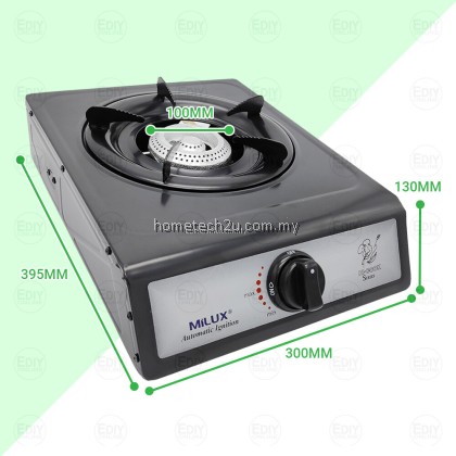 MILUX ME-100 Single Burner Gas Cooker | Beehive Burner Head | Automatic Ignition | Compact & Durable MILUX ME-100 Single Burner Gas Cooker | Beehive Burner Head | Automatic Ignition | Compact & Durable