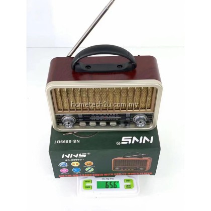 Retro Radio NS-8899BT Wooden Vintage Bluetooth Speaker with FM/AM/SW Radio – Portable & Stylish Retro Radio NS-8899BT Wooden Vintage Bluetooth Speaker with FM/AM/SW Radio – Portable & Stylish