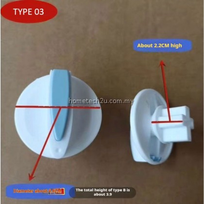 2PCS Universal Semi Auto Washing Machine Timer Knob Lg Rotary Selector Button Universal Switch Spin Timer Knob