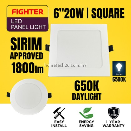 FIGHTER LED DOWNLIGHT LAMPU CEILING 4”12W | 6” 20WATT (6500K) LAMPU LED DOWN LIGHT ROUND SQUARE FIGHTER LED DOWNLIGHT LAMPU CEILING 4”12W | 6” 20WATT (6500K) LAMPU LED DOWN LIGHT ROUND SQUARE