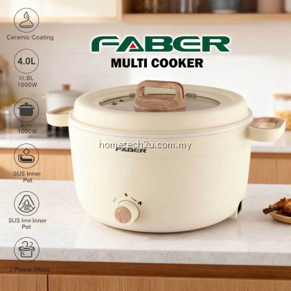 FABER PINE-S Multi Cooker FMC-3508WH FMC-1508WH FMC-1208WH 4.0L 1.8L 2.0L Ceramic Coating | Cool Touch Adjustable Power FABER PINE-S Multi Cooker FMC-3508WH FMC-1508WH FMC-1208WH 4.0L 1.8L 2.0L Ceramic Coating | Cool Touch Adjustable Power