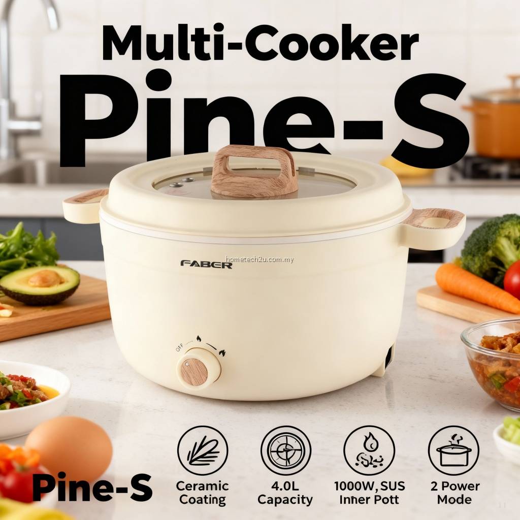 Pine Tech Rice Cooker FABER PINE-S Multi Cooker FMC-3508WH FMC-1508WH FMC-1208WH 4.0L 1.8L 2 ...