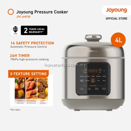 Joyoung Compact Pressure Cooker JPC-4HP28 | 4L Capacity | 70kPa High Pressure | 14 Safety Protections Joyoung Compact Pressure Cooker JPC-4HP28 | 4L Capacity | 70kPa High Pressure | 14 Safety Protections