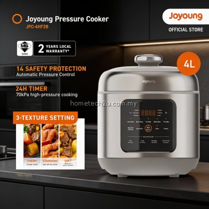 Joyoung Compact Pressure Cooker JPC-4HP28 | 4L Capacity | 70kPa High Pressure | 14 Safety Protections Joyoung Compact Pressure Cooker JPC-4HP28 | 4L Capacity | 70kPa High Pressure | 14 Safety Protections