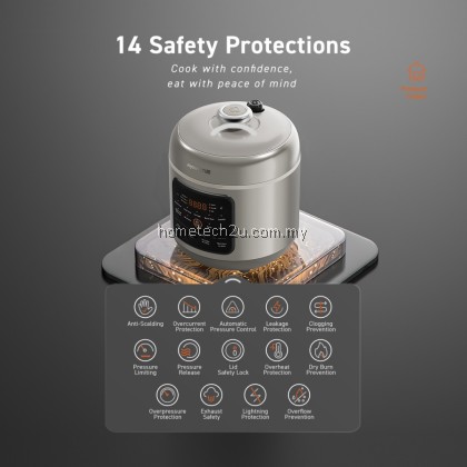 Joyoung Compact Pressure Cooker JPC-4HP28 | 4L Capacity | 70kPa High Pressure | 14 Safety Protections Joyoung Compact Pressure Cooker JPC-4HP28 | 4L Capacity | 70kPa High Pressure | 14 Safety Protections