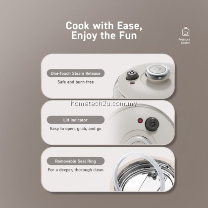 Joyoung Compact Pressure Cooker JPC-4HP28 | 4L Capacity | 70kPa High Pressure | 14 Safety Protections Joyoung Compact Pressure Cooker JPC-4HP28 | 4L Capacity | 70kPa High Pressure | 14 Safety Protections