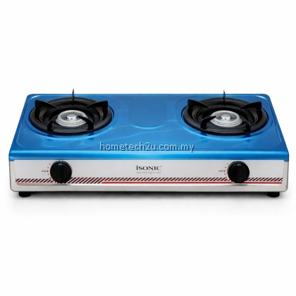 Isonic Stainless Steel Gas Stove IGB-1212SS | Double Burner | Auto Ignition | 4.0kW Efficient Cooking Isonic Stainless Steel Gas Stove IGB-1212SS | Double Burner | Auto Ignition | 4.0kW Efficient Cooking