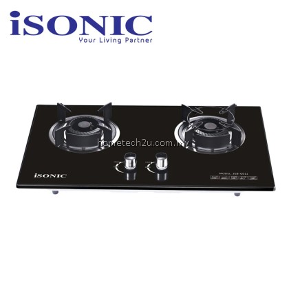 iSONIC 2 Burner Built-In Glass Gas Stove IGB-G011 / Dapur Gas Kaca iSONIC 2 Burner Built-In Glass Gas Stove IGB-G011 / Dapur Gas Kaca