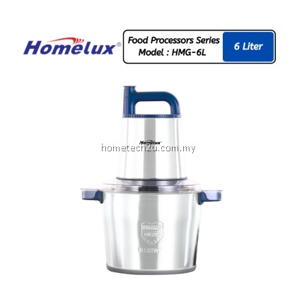 Homelux Commercial Food Chopper & Meat Grinder HMG-6L / 8L / 12L | Stainless Steel | 1200W–1800W