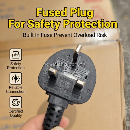 Premium 3 Pin AC C15 Power Cord 1.5M | 13A SIRIM Approved | Kettle Rice Cooker PC Cable Wire Premium 3 Pin AC C15 Power Cord 1.5M | 13A SIRIM Approved | Kettle Rice Cooker PC Cable Wire