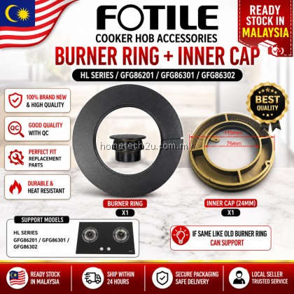 FOTILE Cooker Hob Burner Ring + Inner Cap 24mm | For GFG86201 / GFG86301 / HL Series | Gas Stove Spare Part FOTILE Cooker Hob Burner Ring + Inner Cap 24mm | For GFG86201 / GFG86301 / HL Series | Gas Stove Spare Part
