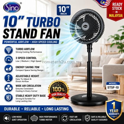 SINO 10” Turbo Stand Fan Kipas Berdiri | High Speed Powerful Airflow Circulation Fan | Heavy Duty Table Fan Malaysia SINO 10” Turbo Stand Fan Kipas Berdiri | High Speed Powerful Airflow Circulation Fan | Heavy Duty Table Fan Malaysia