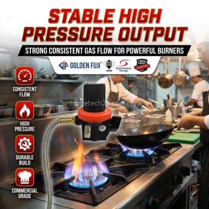 GOLDEN FUJI Double Lock 181DPDL High Pressure Gas Regulator HGP Commercial Sirim Approved Kepala Gas Pusing GOLDEN FUJI Double Lock 181DPDL High Pressure Gas Regulator HGP Commercial Sirim Approved Kepala Gas Pusing