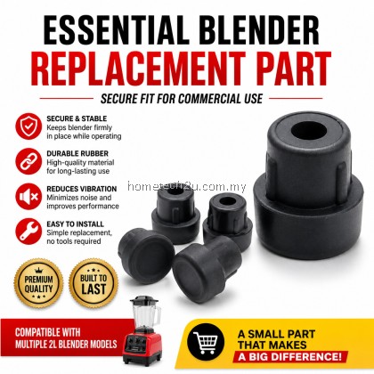 Universal Commercial Blender Rubber Foot Stand | Anti-Slip Replacement for Homelux & Silver Crest Blender Universal Commercial Blender Rubber Foot Stand | Anti-Slip Replacement for Homelux & Silver Crest Blender