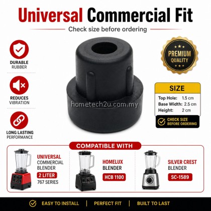 Universal Commercial Blender Rubber Foot Stand | Anti-Slip Replacement for Homelux & Silver Crest Blender Universal Commercial Blender Rubber Foot Stand | Anti-Slip Replacement for Homelux & Silver Crest Blender