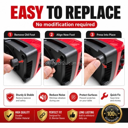 Universal Commercial Blender Rubber Foot Stand | Anti-Slip Replacement for Homelux & Silver Crest Blender Universal Commercial Blender Rubber Foot Stand | Anti-Slip Replacement for Homelux & Silver Crest Blender