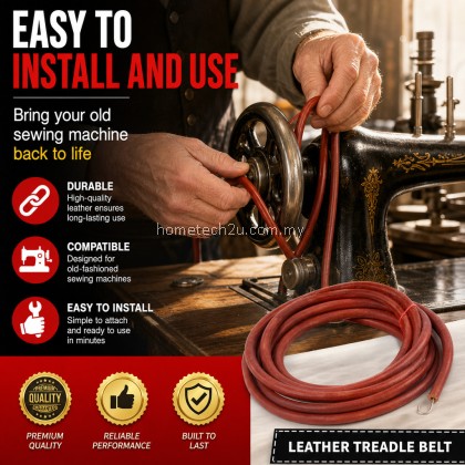 Leather Treadle Belt 183cm 72in Mesin Jahit Kaki Lama Dengan Hook Untuk Singer Flyingman Butterfly Sewing Machine Leather Treadle Belt 183cm 72in Mesin Jahit Kaki Lama Dengan Hook Untuk Singer Flyingman Butterfly Sewing Machine