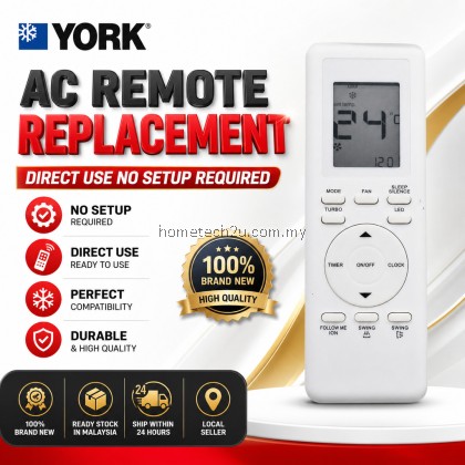 YORK Air Conditioner Remote Control Replacement RG94A/BGEF RG93A/BGEF Universal AC Remote No Setting Required YORK Air Conditioner Remote Control Replacement RG94A/BGEF RG93A/BGEF Universal AC Remote No Setting Required