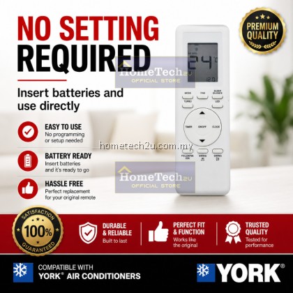 YORK Air Conditioner Remote Control Replacement RG94A/BGEF RG93A/BGEF Universal AC Remote No Setting Required YORK Air Conditioner Remote Control Replacement RG94A/BGEF RG93A/BGEF Universal AC Remote No Setting Required