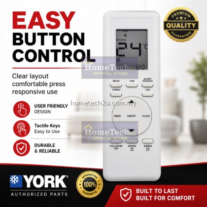 YORK Air Conditioner Remote Control Replacement RG94A/BGEF RG93A/BGEF Universal AC Remote No Setting Required YORK Air Conditioner Remote Control Replacement RG94A/BGEF RG93A/BGEF Universal AC Remote No Setting Required