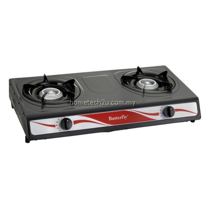 BUTTERFLY Double Burner Gas Stove Auto Ignition Energy Saving Dapur Gas Stainless Steel Cooker 1 Year Warranty BUTTERFLY Double Burner Gas Stove Auto Ignition Energy Saving Dapur Gas Stainless Steel Cooker 1 Year Warranty