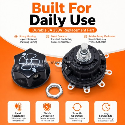 Heavy Duty Rotary Fan Switch 3A 250V Universal Speed Regulator for Industrial Stand Floor Fan 3 4 5 Speed Knob Heavy Duty Rotary Fan Switch 3A 250V Universal Speed Regulator for Industrial Stand Floor Fan 3 4 5 Speed Knob