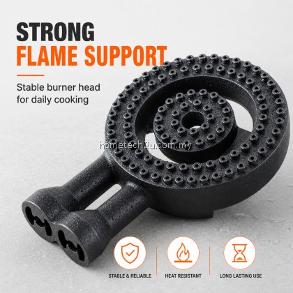 MILUX Replacement Gas Burner Stove Burner Head 135mm Cast Iron Spare Part for MSS-230 Durable Cooker Burner MILUX Replacement Gas Burner Stove Burner Head 135mm Cast Iron Spare Part for MSS-230 Durable Cooker Burner