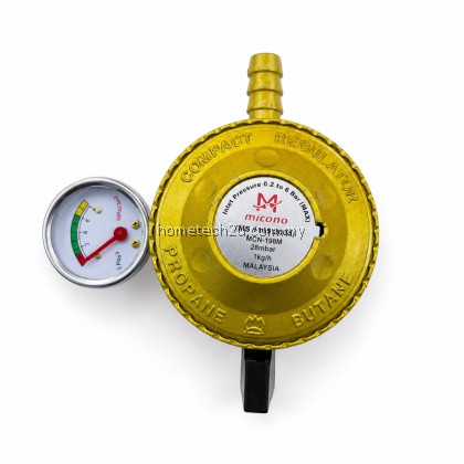 Micono Low Pressure Gas Regulator Meter Gauge SIRIM Approved LPG Propane Butane 28mbar Zinc Alloy Malaysia Micono Low Pressure Gas Regulator Meter Gauge SIRIM Approved LPG Propane Butane 28mbar Zinc Alloy Malaysia
