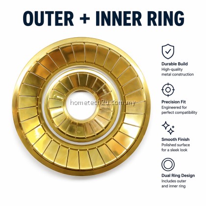 Brass Copper Burner Cap Tunku Dapur Replacement 130mm 70mm Compatible Faber Glazzimo 8132 7133 Pensonic Stove Part Brass Copper Burner Cap Tunku Dapur Replacement 130mm 70mm Compatible Faber Glazzimo 8132 7133 Pensonic Stove Part