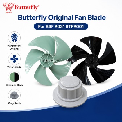 Original Butterfly 9 Inch Fan Blade Knob BSF-9031 BTF9001 Table Fan Stand Fan Spare Parts Black Green Grey Home Use