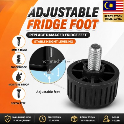 Adjustable Refrigerator Foot Pad 8mm x 15mm Screw Leveling Feet for Fridge Freezer Washing Machine Base Black Parts Adjustable Refrigerator Foot Pad 8mm x 15mm Screw Leveling Feet for Fridge Freezer Washing Machine Base Black Parts