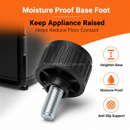 Adjustable Refrigerator Foot Pad 8mm x 15mm Screw Leveling Feet for Fridge Freezer Washing Machine Base Black Parts Adjustable Refrigerator Foot Pad 8mm x 15mm Screw Leveling Feet for Fridge Freezer Washing Machine Base Black Parts