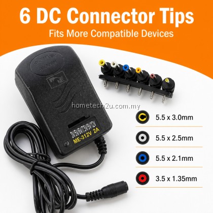 ME 2A Universal AC DC Power Adapter 3V 5V 6V 7.5V 9V 12V Multi Voltage Charger with 6 Tips for Router LED Speaker ME 2A Universal AC DC Power Adapter 3V 5V 6V 7.5V 9V 12V Multi Voltage Charger with 6 Tips for Router LED Speaker