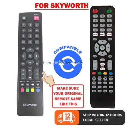 Replacement Remote Control for Skyworth COOCAA LCD TV 32STD2000 No Setup Ready to Use Spare Controller for Skyworth TV