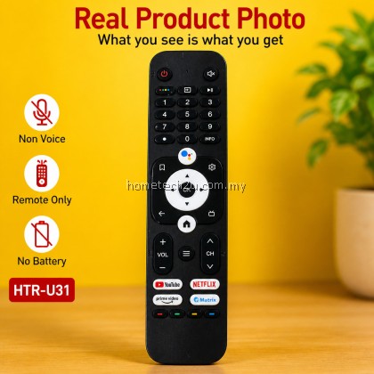 HTR-U31 Remote Control Replacement for Haier Smart Android LED TV H32K66UG H43K66UG H50K66UG Non Voice H55K66UG AAA HTR-U31 Remote Control Replacement for Haier Smart Android LED TV H32K66UG H43K66UG H50K66UG Non Voice H55K66UG AAA
