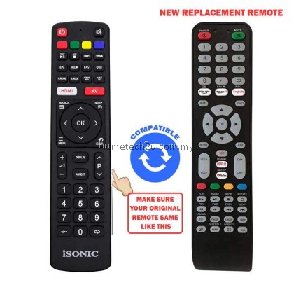 ISONIC ICT-321 TV Remote Control Replacement For LED Television 2026 New Model Compatible Plug And Play Controller ISONIC ICT-321 TV Remote Control Replacement For LED Television 2026 New Model Compatible Plug And Play Controller