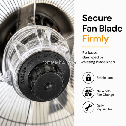 Sharp Fan Blade Knob Cap Lock Spare Part Replacement 12 16 Inch Table Stand Wall Fan PJT PJS PJW Series Malaysia MY