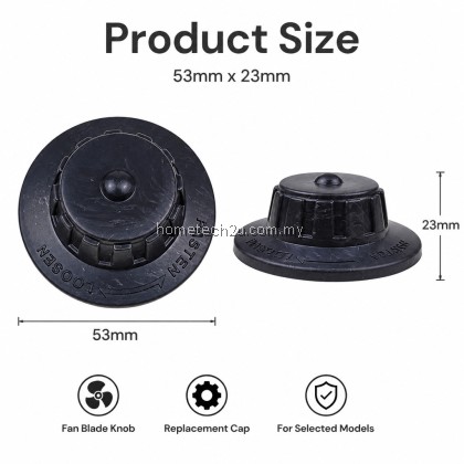 Sharp Fan Blade Knob Cap Lock Spare Part Replacement 12 16 Inch Table Stand Wall Fan PJT PJS PJW Series Malaysia MY