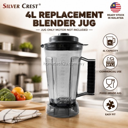 4L Replacement Blender Jug for Silver Crest BARDEFU TFMART Commercial Blender Balang Jar with Lid Cap 4 Liter Only 4L Replacement Blender Jug for Silver Crest BARDEFU TFMART Commercial Blender Balang Jar with Lid Cap 4 Liter Only