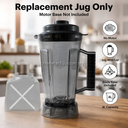 4L Replacement Blender Jug for Silver Crest BARDEFU TFMART Commercial Blender Balang Jar with Lid Cap 4 Liter Only 4L Replacement Blender Jug for Silver Crest BARDEFU TFMART Commercial Blender Balang Jar with Lid Cap 4 Liter Only