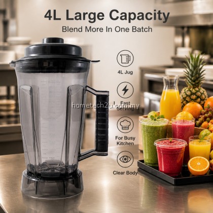4L Replacement Blender Jug for Silver Crest BARDEFU TFMART Commercial Blender Balang Jar with Lid Cap 4 Liter Only 4L Replacement Blender Jug for Silver Crest BARDEFU TFMART Commercial Blender Balang Jar with Lid Cap 4 Liter Only