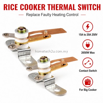 Milux MRC-5200 MRC-5240NS Rice Cooker Thermostat Thermal Switch 250V High Power Contact Repair Spare Part Milux MRC-5200 MRC-5240NS Rice Cooker Thermostat Thermal Switch 250V High Power Contact Repair Spare Part